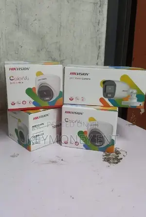 4 Security Cameras Complete Kit Full Color 24/7 Color VU
