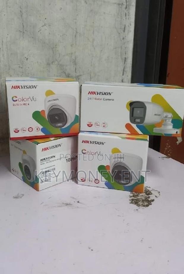4 Security Cameras Complete Kit Full Color 24/7 Color VU