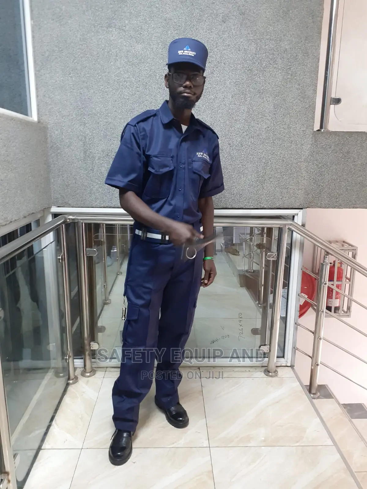 Plain Navy Blue Security Uniform