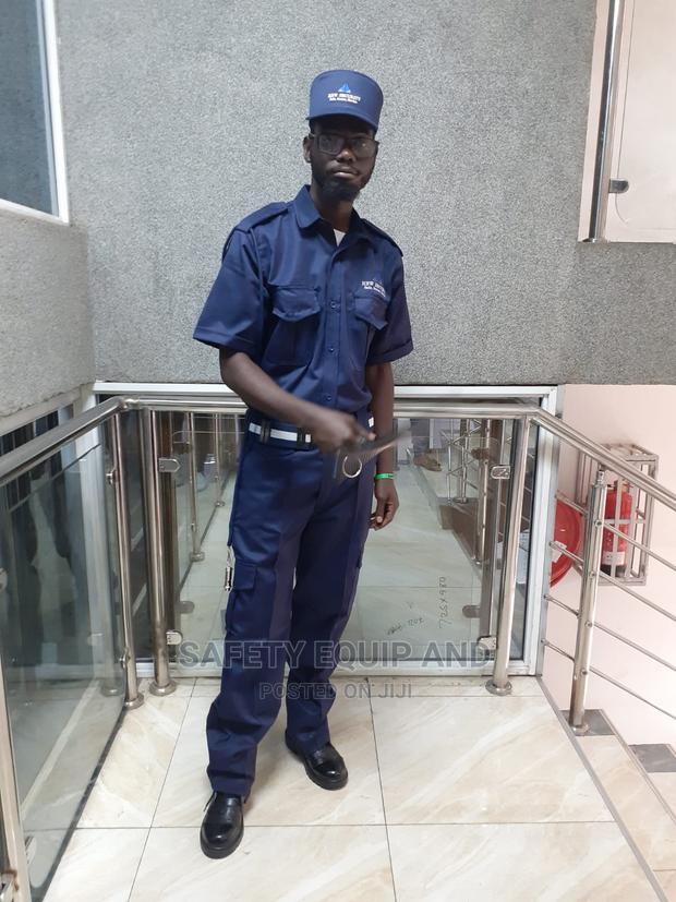 Plain Navy Blue Security Uniform - main view