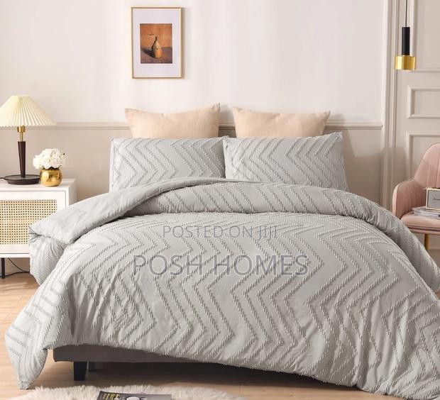 3 Piece Tufted Wave Duvet Covers