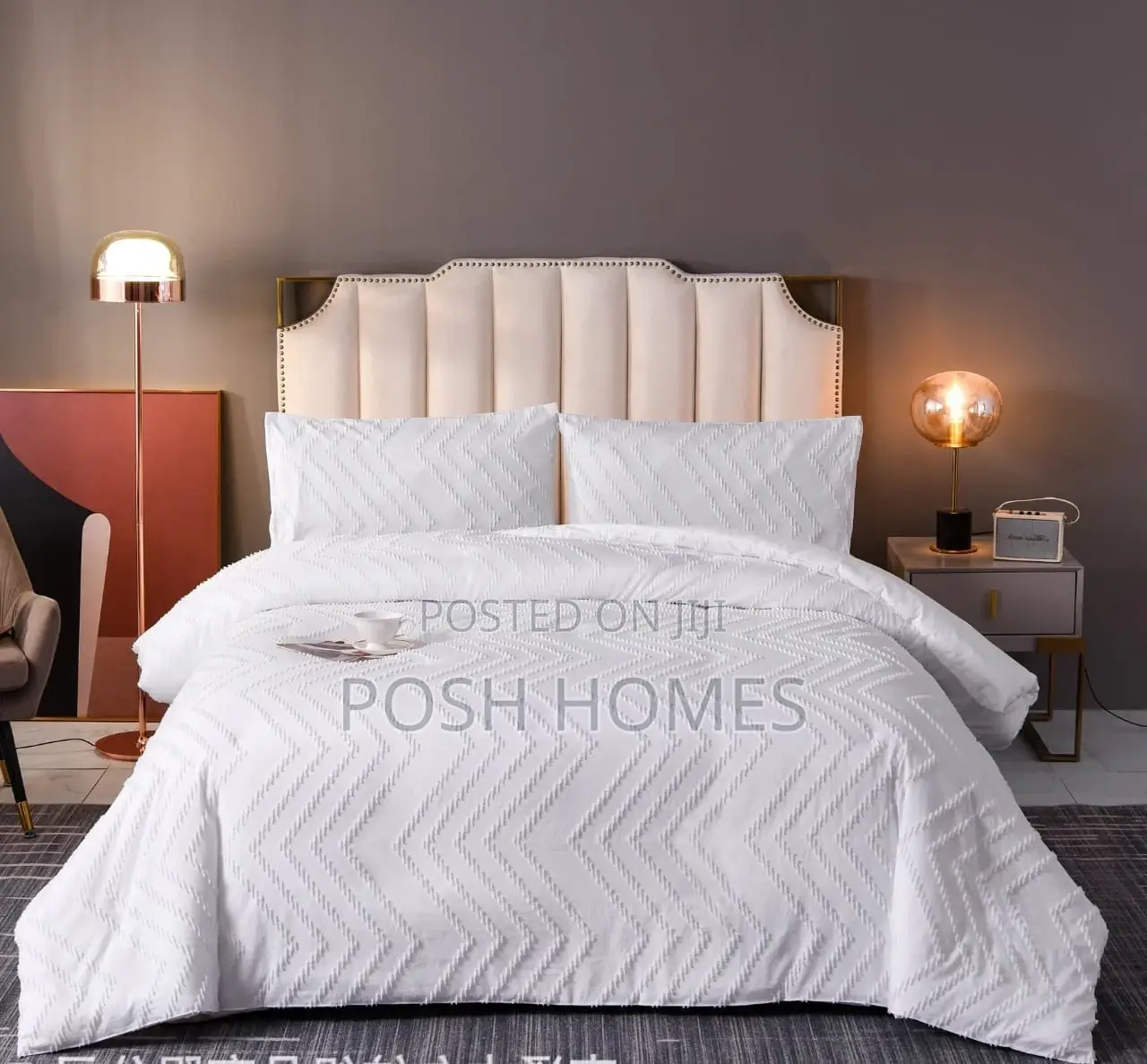 Tufted Wave Duvet Cover Set