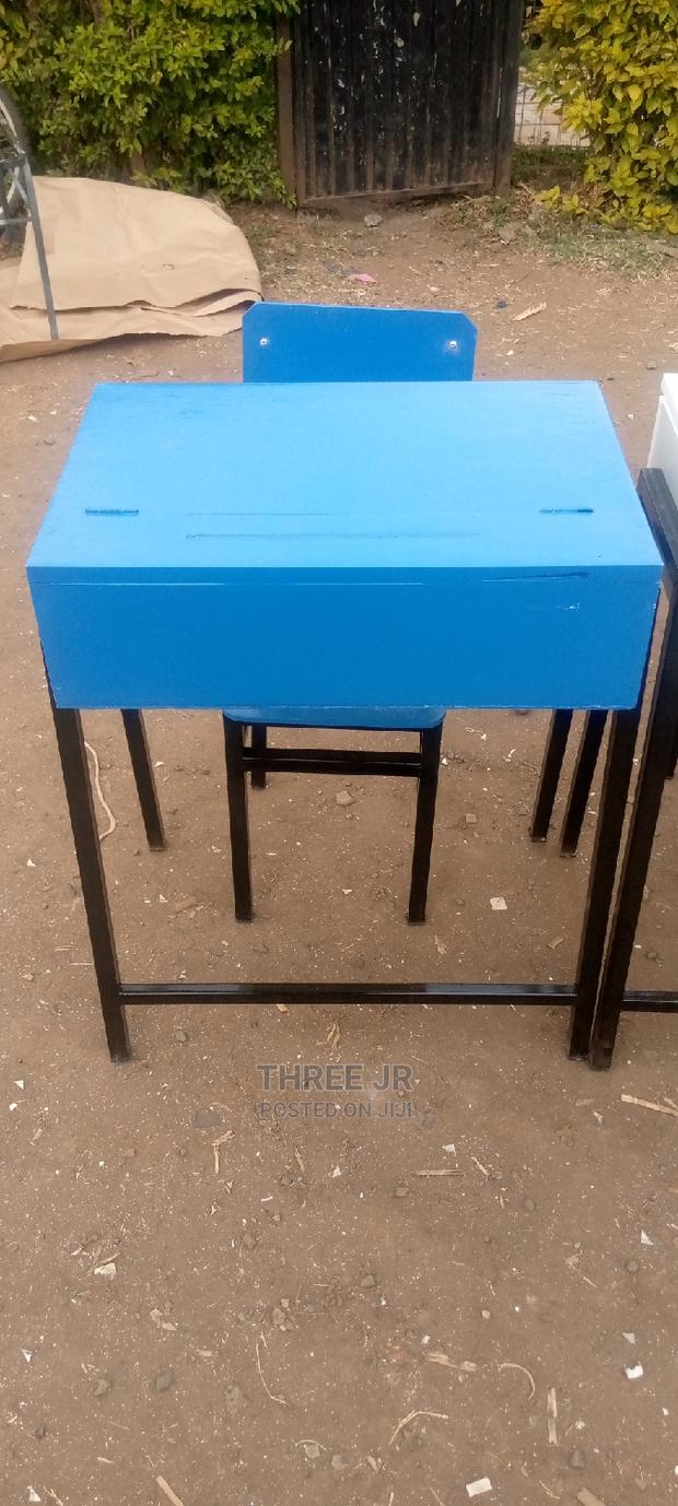 Nicely Done Painted Lockers Chairs - main view