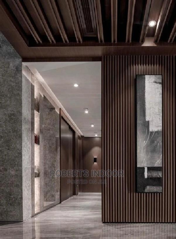 Classy Mahogany Wpc Fluted Panels