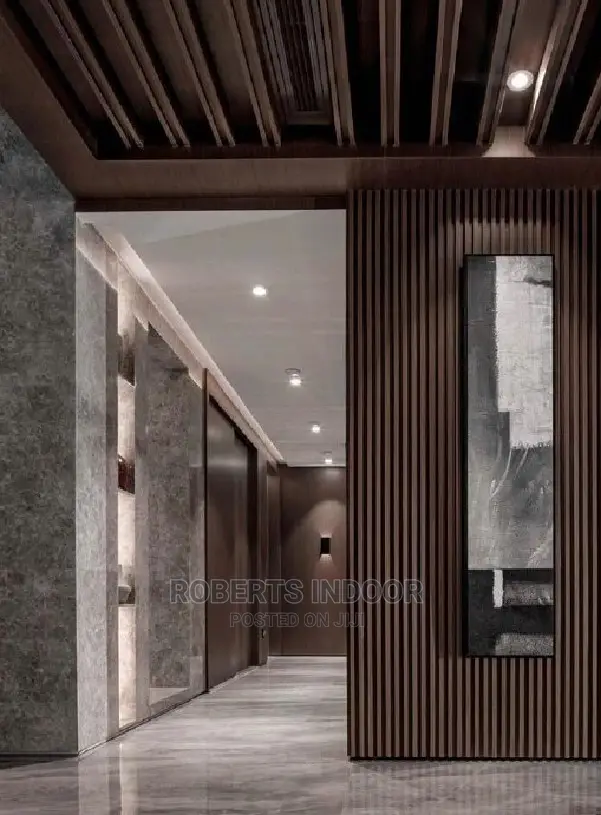 Classy Mahogany Wpc Fluted Panels