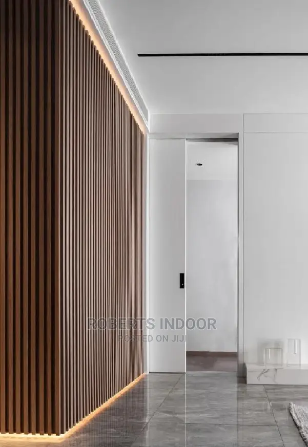 Mahogany Ebony Fluted Panel