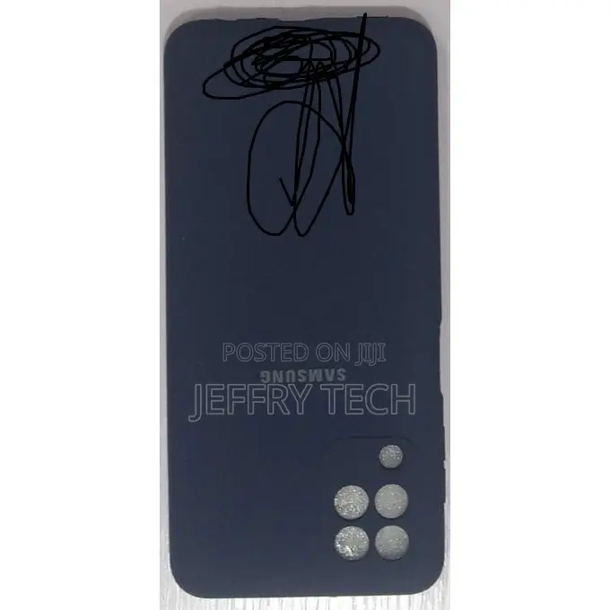 Samsung Galaxy A22 Silicone Backcase With Screen Guard Blue