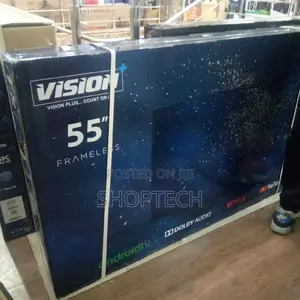 Vision 55 Inches Flameless Smart Android Tv.