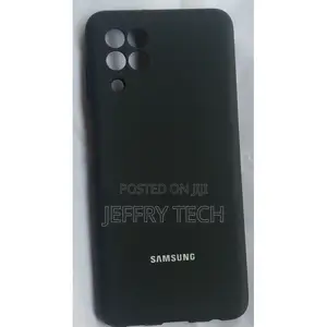 Samsung Galaxy A22 Silicone Back Case-Black