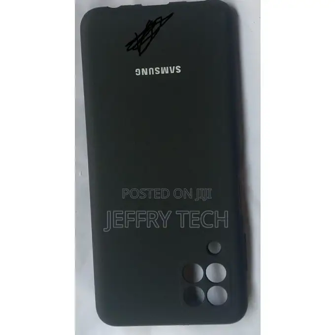 Samsung Galaxy A22 Silicone Back Case-Black