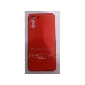 Samsung Galaxy S21+ Silicone With Screenguard Back Case Red