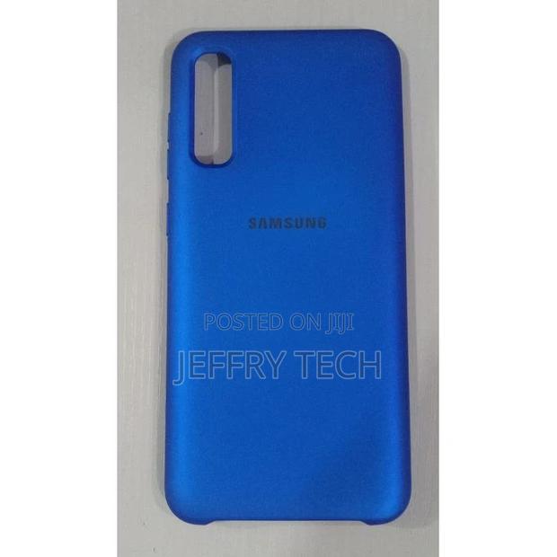 Samsung Galaxy A70 Silicone Back Case-Blue