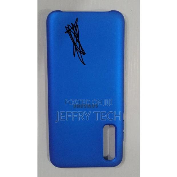 Samsung Galaxy A70 Silicone Back Case-Blue - thumbnail 2