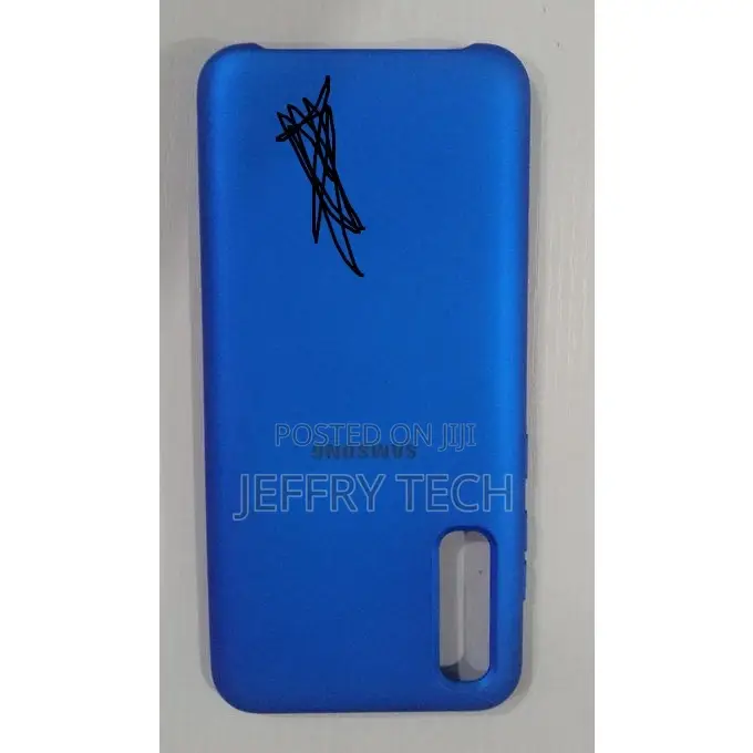 Samsung Galaxy A70 Silicone Back Case-Blue