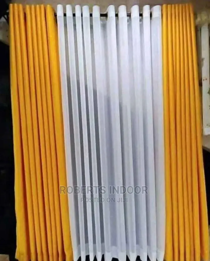 Yellow Elegant House Curtain