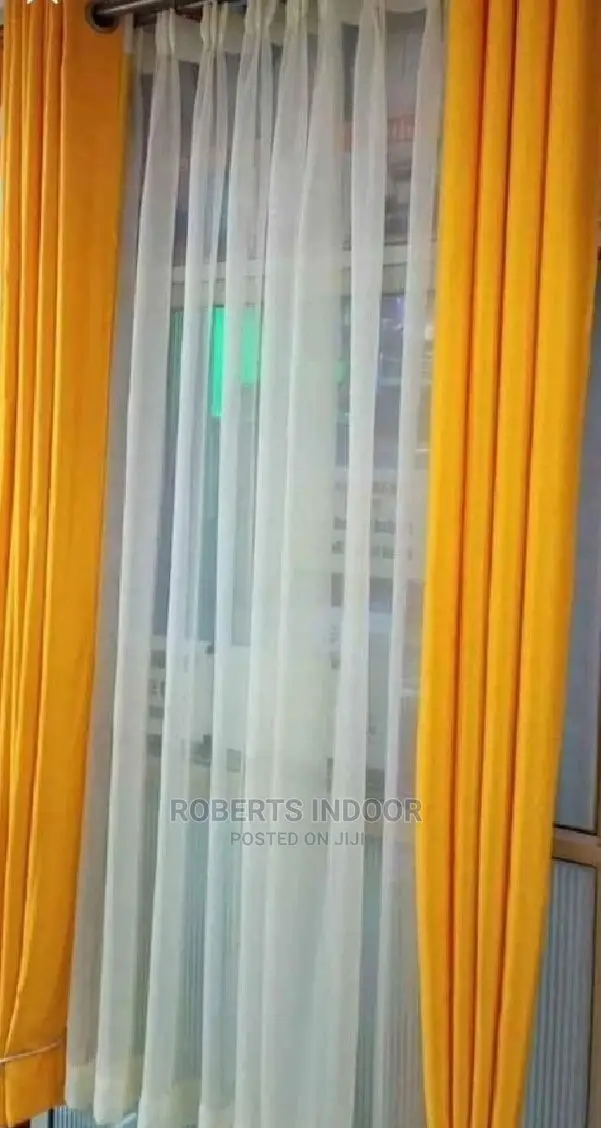 Mustard Yellow House Curtain