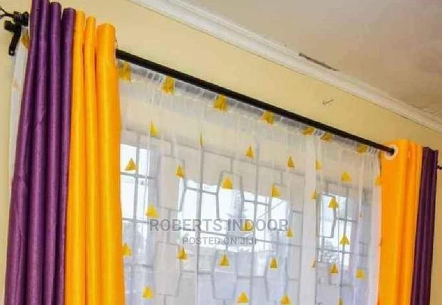 Yellow Elegant House Curtain