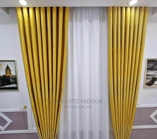 Mustard Yellow Elegant House Curtain