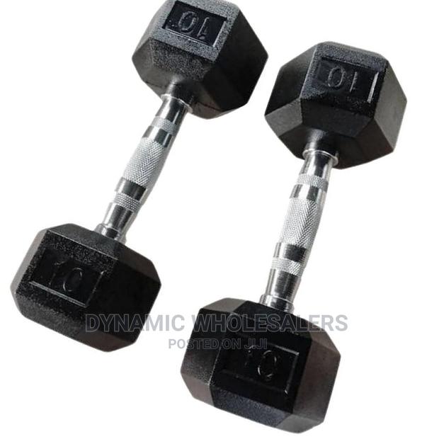 Sungle Hand 10 Kg Hexagon Dumbel - main view