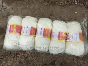 A Packet of 5 Cream Chunky Yarns- Butterfly