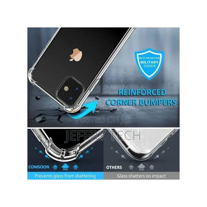 Case for iPhone 11 Pro Max, Shock-Absorption Cover, HD Clear