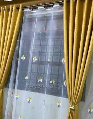 Mustard Yellow Elegant House Curtain