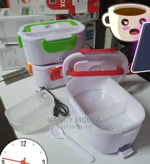 Electric Lunch Box Mettalic Insulated 1.5l