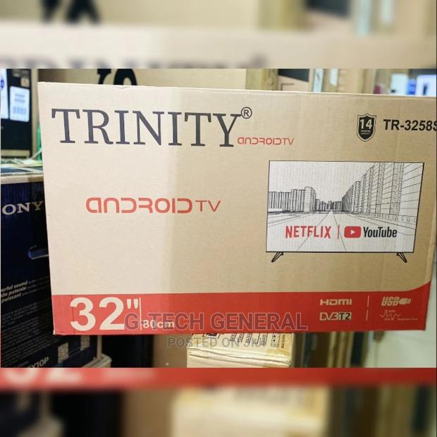 TRINITY 32" Frameless Smart Android TV Netflix Youtube - thumbnail 3