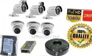 6 Channel KIT CCTV Hikvision Camera With Night Vision