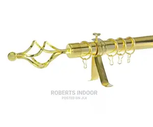 Gold Elegant House Curtain 2m Double