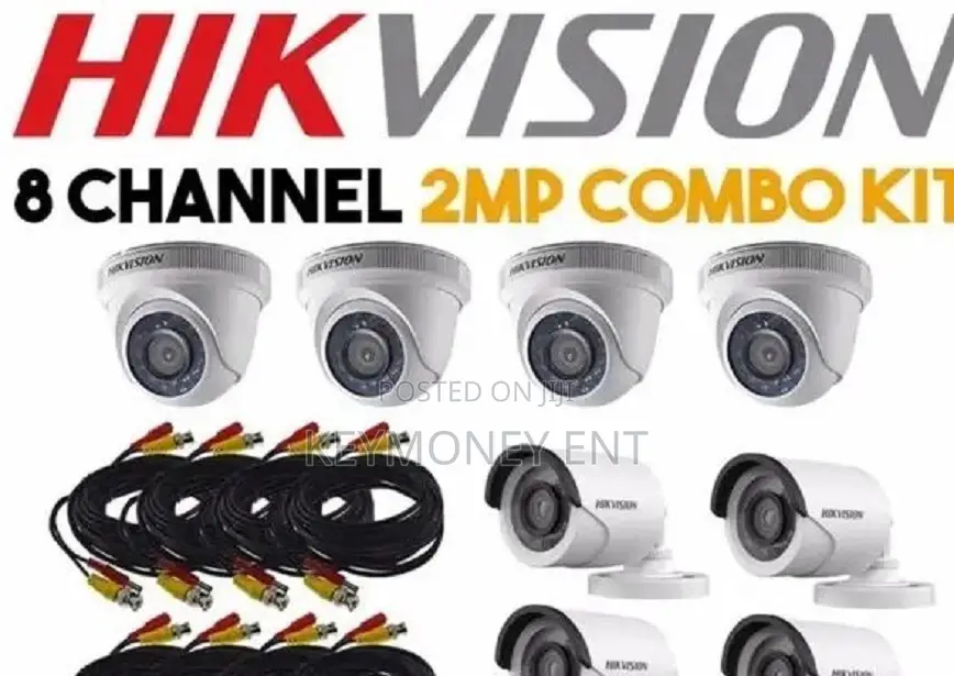EIGHT 8 Hikvision 720P 1mp Complete CCTV Cameras System
