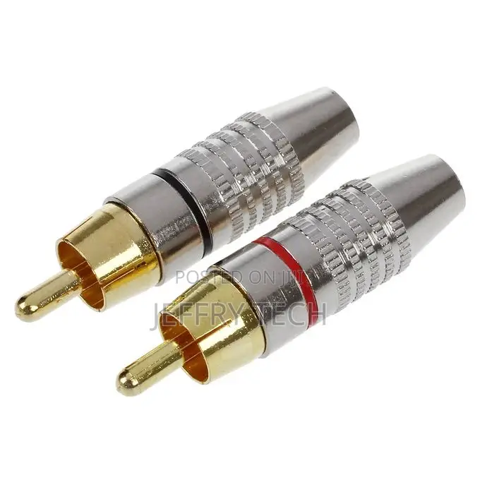 2 X RCA Male Plug Audio Video Coaxial Cable