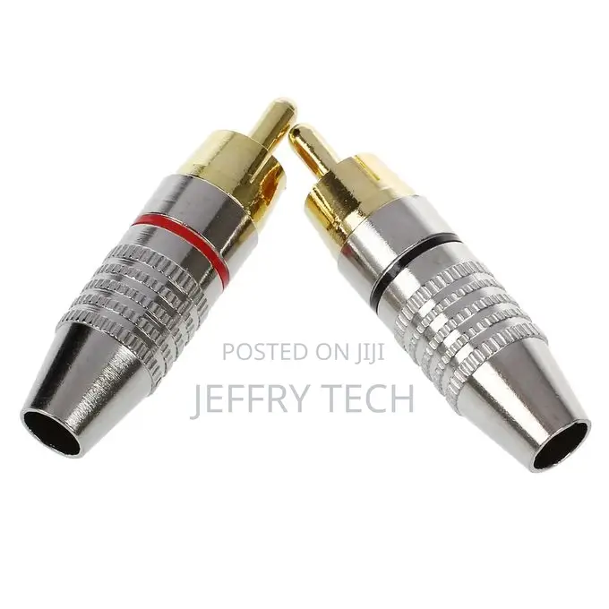 2 X RCA Male Plug Audio Video Coaxial Cable