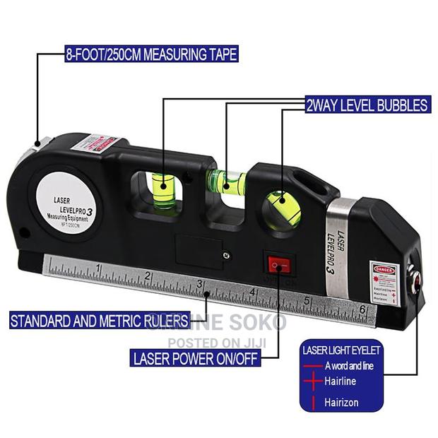Multipurpose Spirit Laser Level With Tape Measure - thumbnail 5
