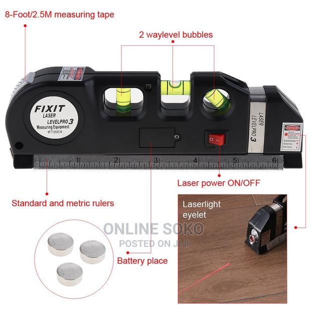 Multipurpose Spirit Laser Level With Tape Measure - thumbnail 4