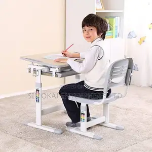 Kids Adjustable Height Study Desks Chairs