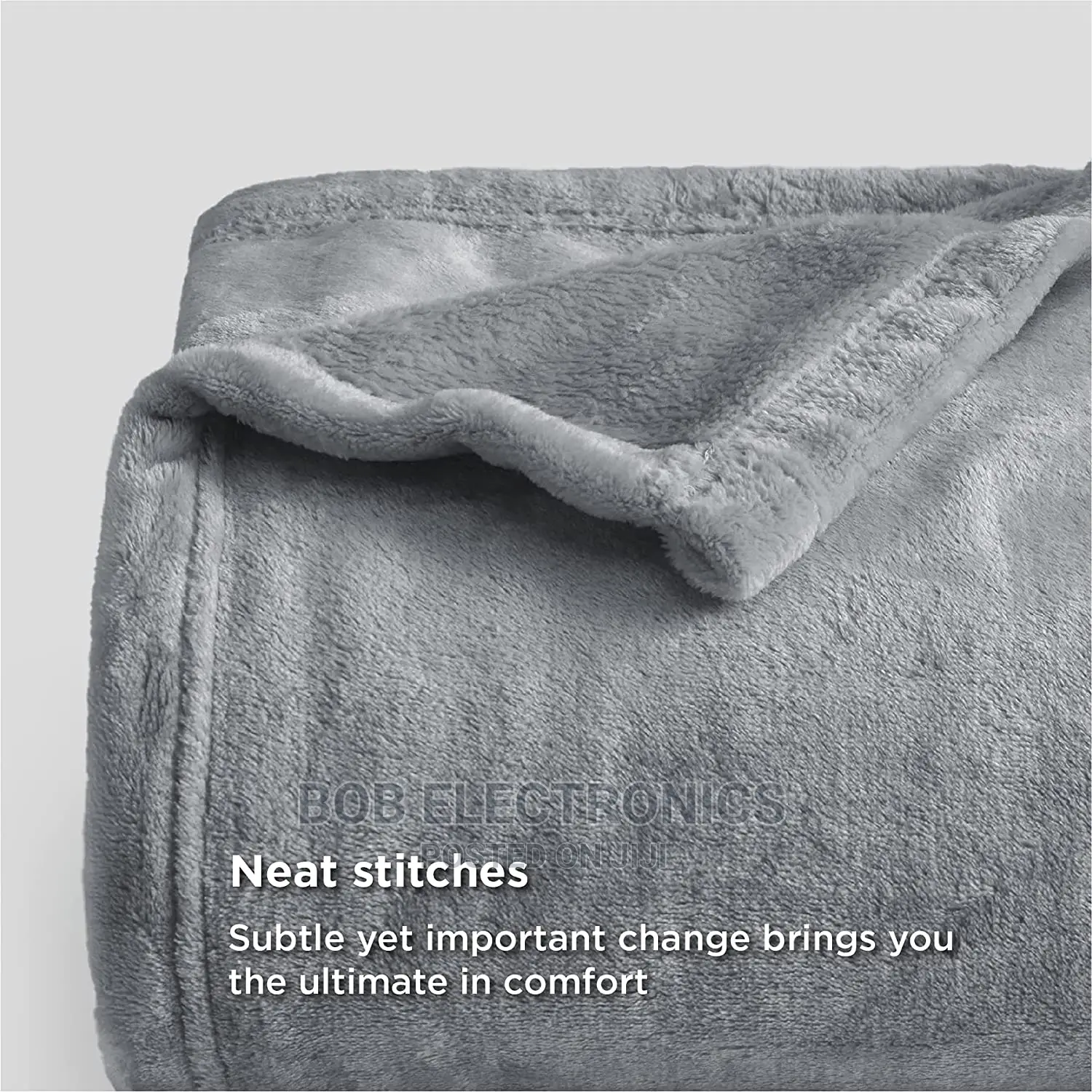 Fleece Throw Blanket Grey