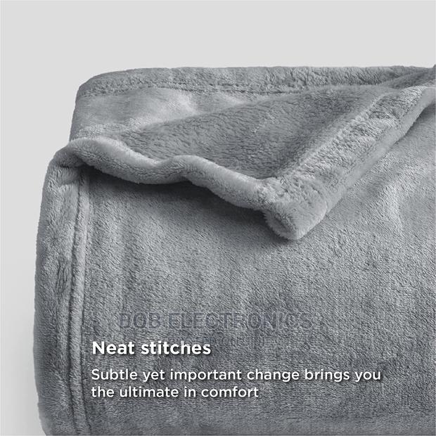 Fleece Throw Blanket Grey