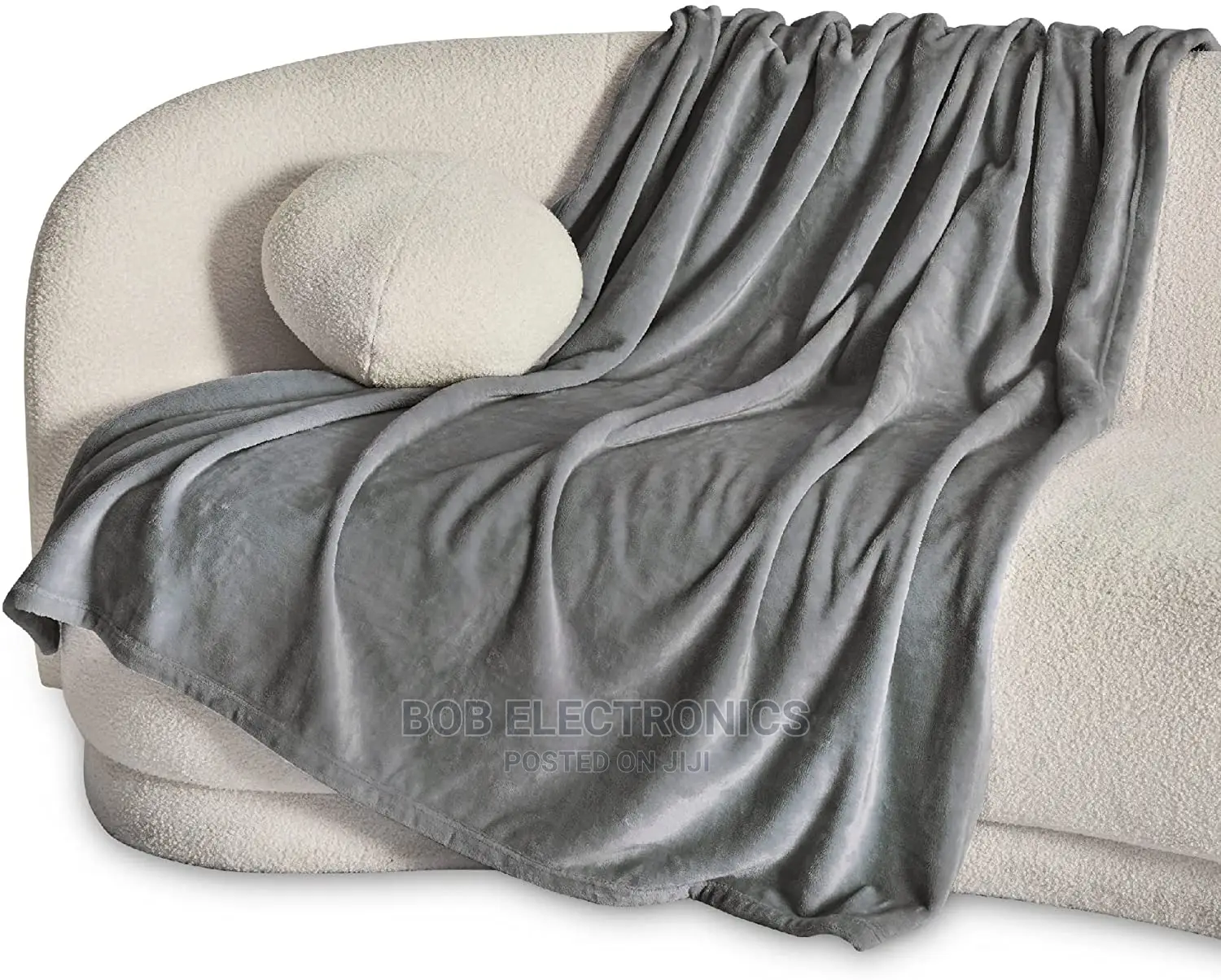 Fleece Throw Blanket Grey