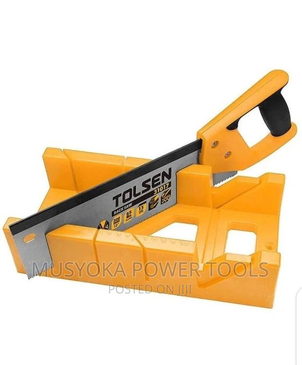 Tolsen Mitre Box With Back Saw Set Tolsen