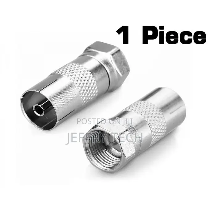 TV Antenna Coaxial Cable Adapter - F-Type to PAL