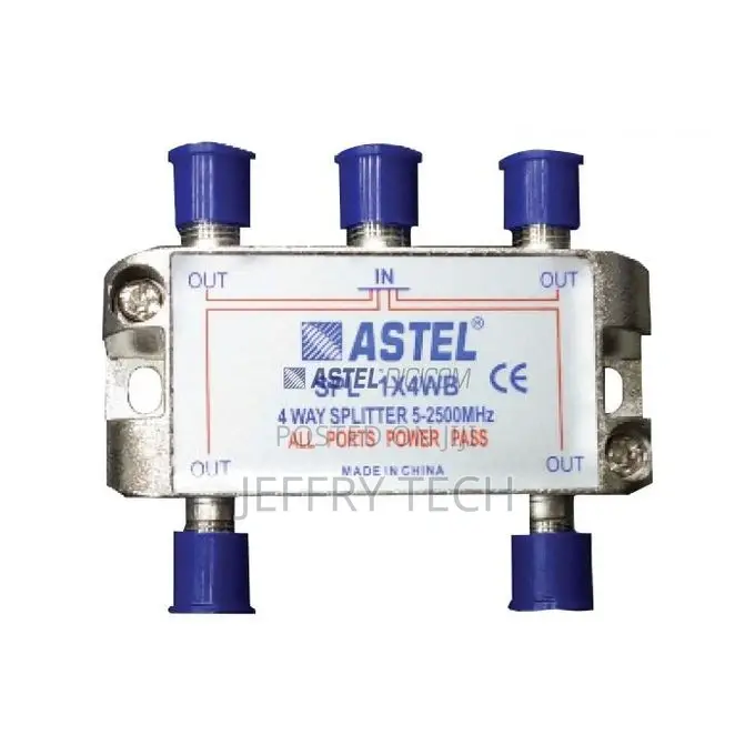 Astel Wideband Splitters 4 Way Splitter 5-2500mhz All Ports