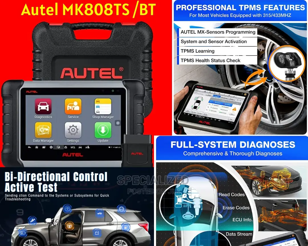 Autel MK808STS BiDirectional Car Diagnosis Machine in Nairobi
