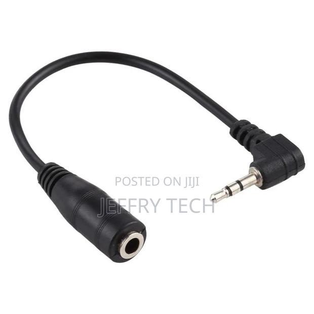2.5mm Right Angle Male Plug to 3.5mm Female Jack Stereo AUX