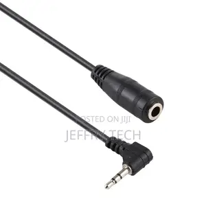 2.5mm Right Angle Male Plug to 3.5mm Female Jack Stereo AUX