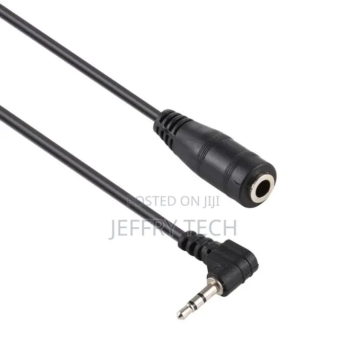 2.5mm Right Angle Male Plug to 3.5mm Female Jack Stereo AUX