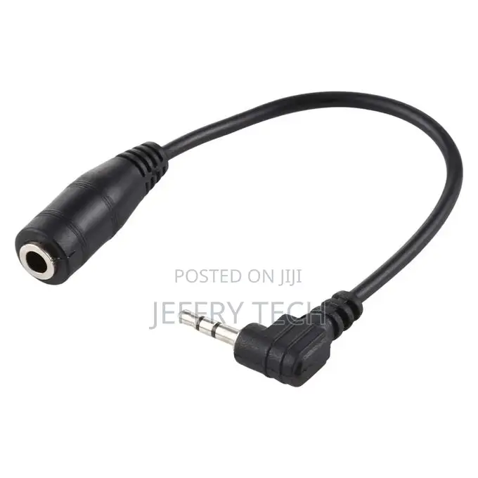 2.5mm Right Angle Male Plug to 3.5mm Female Jack Stereo AUX
