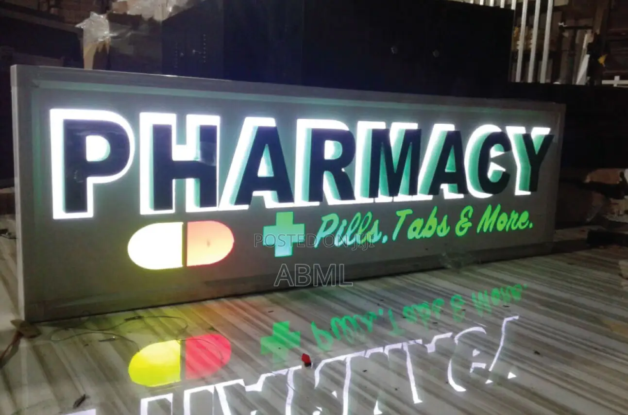 3d and 2d, LED Normal Signage Fabrication Installation