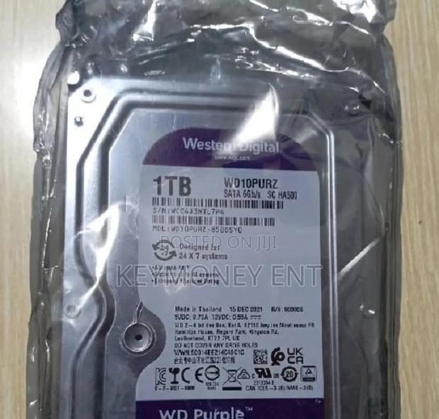 WD Purple Surveillance Hard Drive 1TB