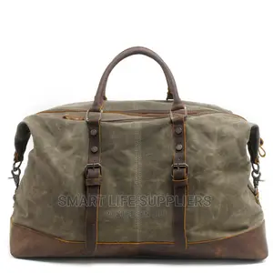 Waxed Canvas Leather Duffel Bag